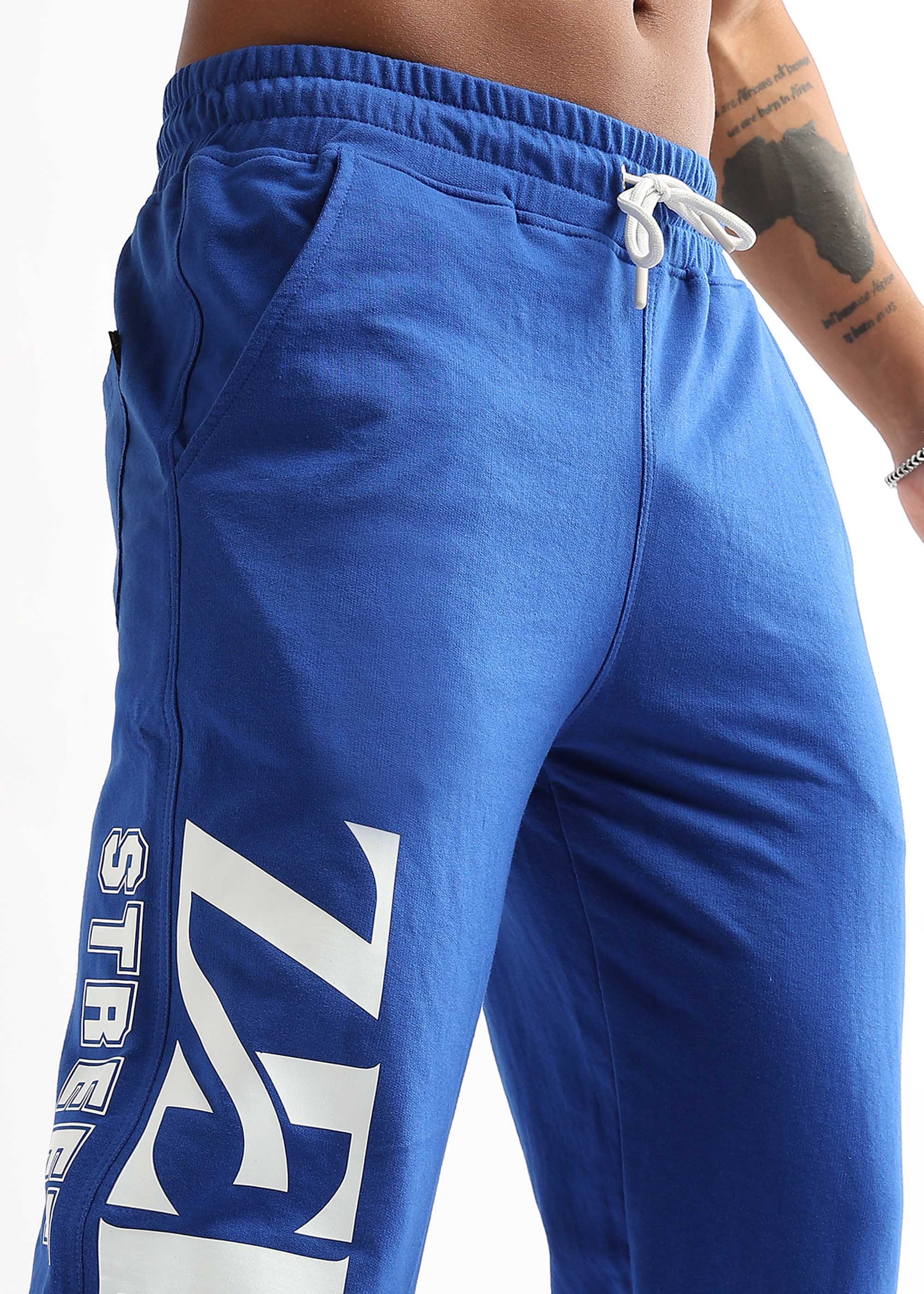 Royal blue “Zelix Streetwear Edition” joggers