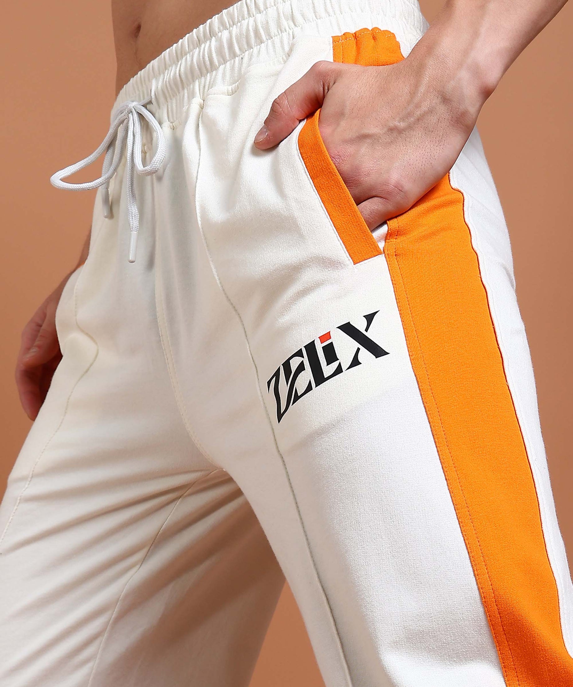 Stylish unisex joggers with bold side contrast
