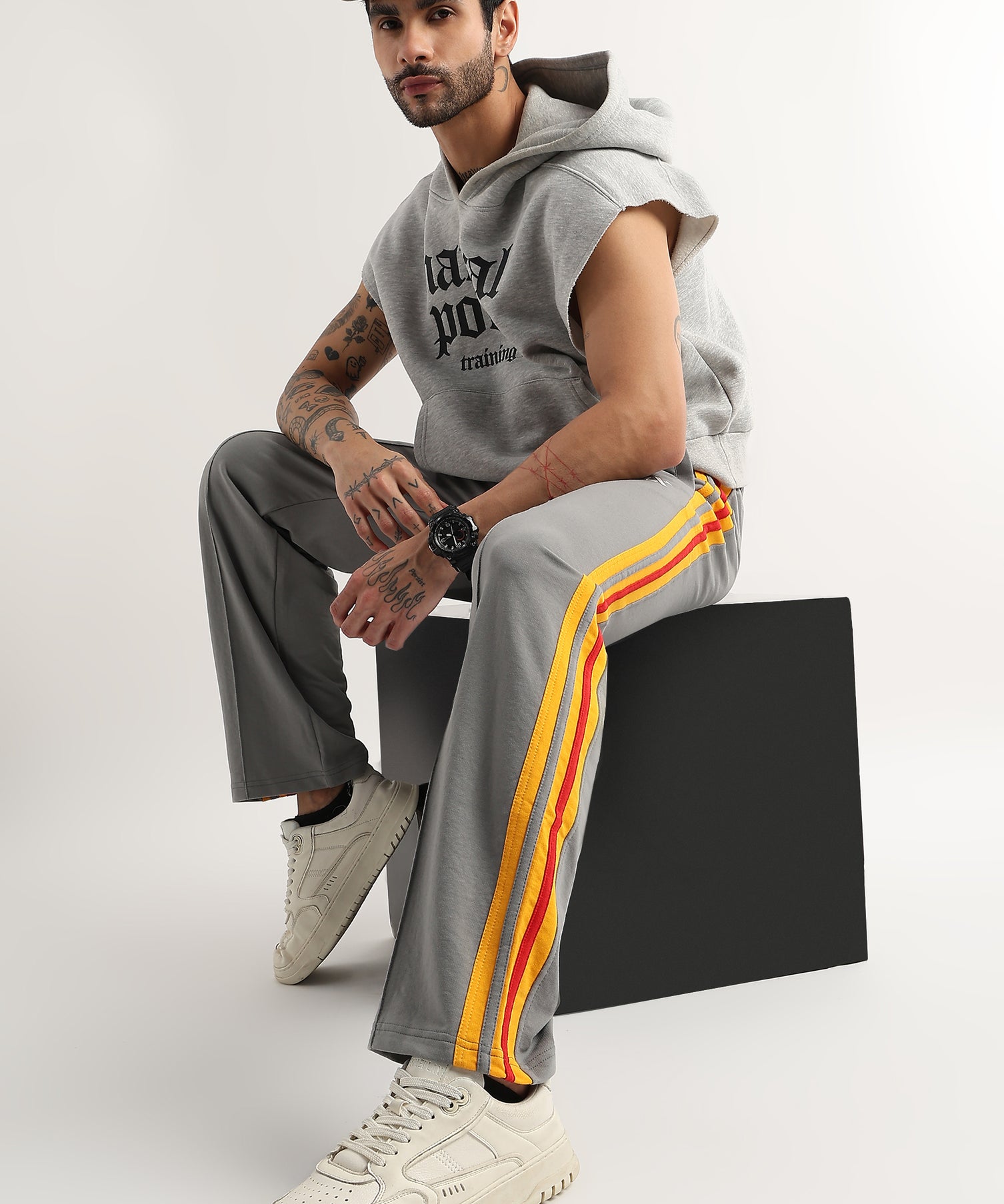Sunset Stripe Jogger Grey
