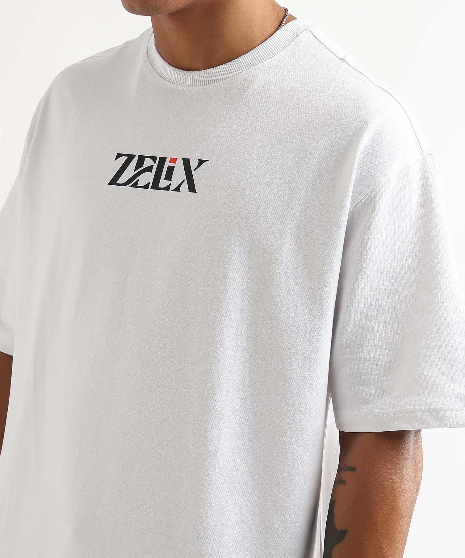 Cash & Class stylish oversized cotton t-shirt white