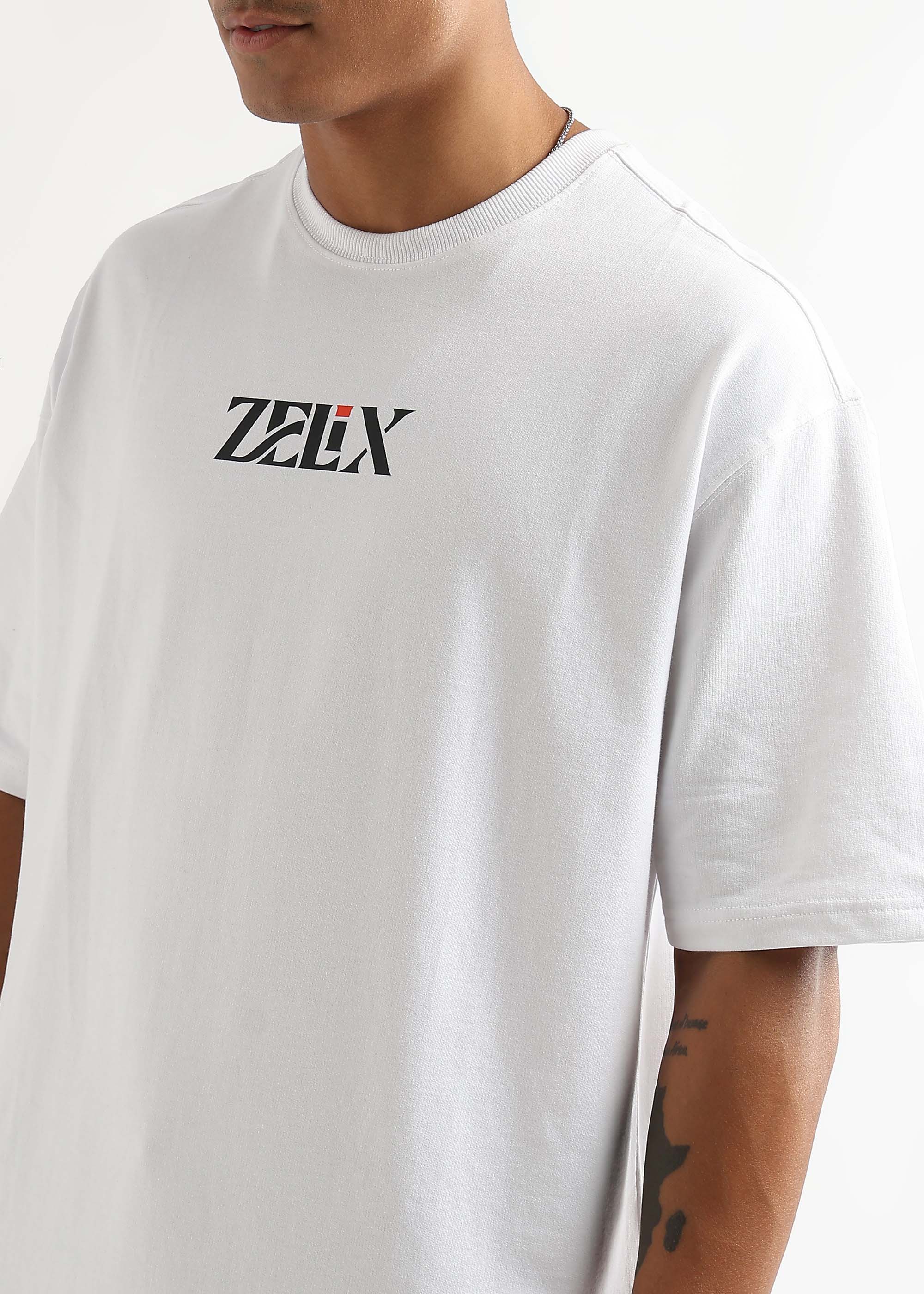Cash & Class stylish oversized cotton t-shirt white
