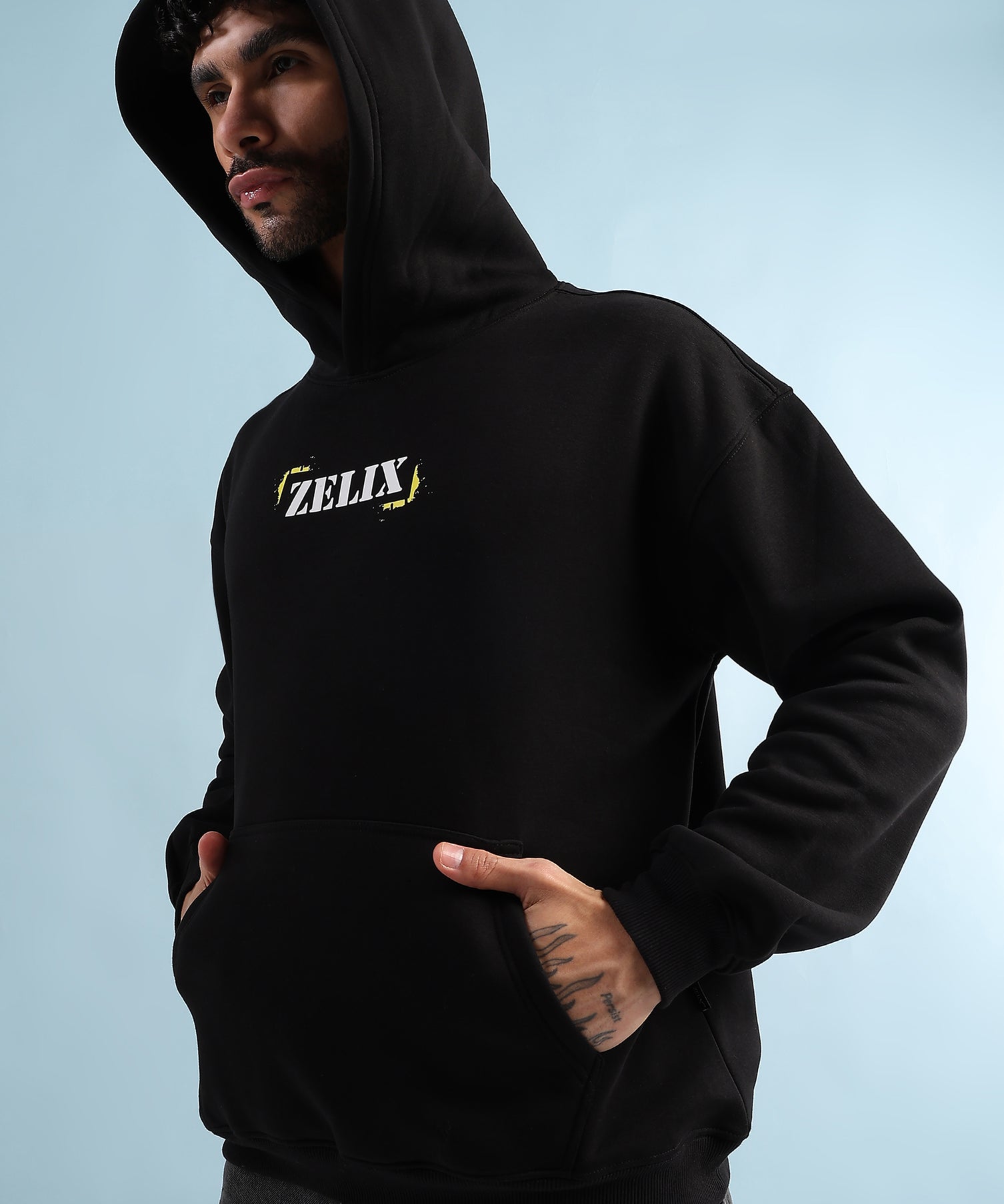 Urban Street Beat Fleece Hoodie Black