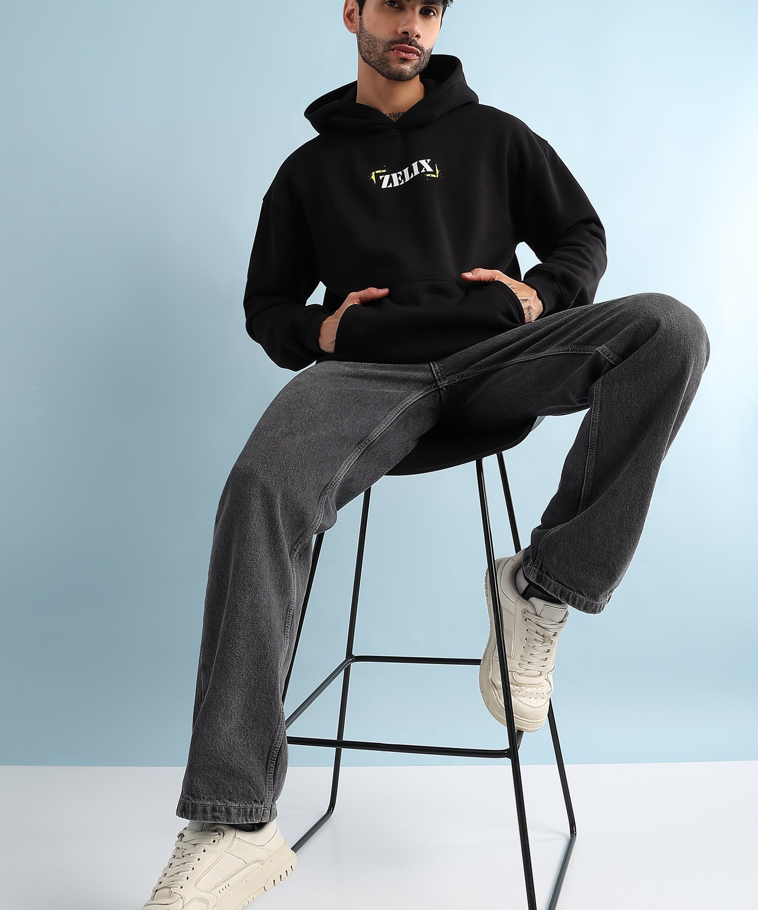 Urban Street Beat Fleece Hoodie Black