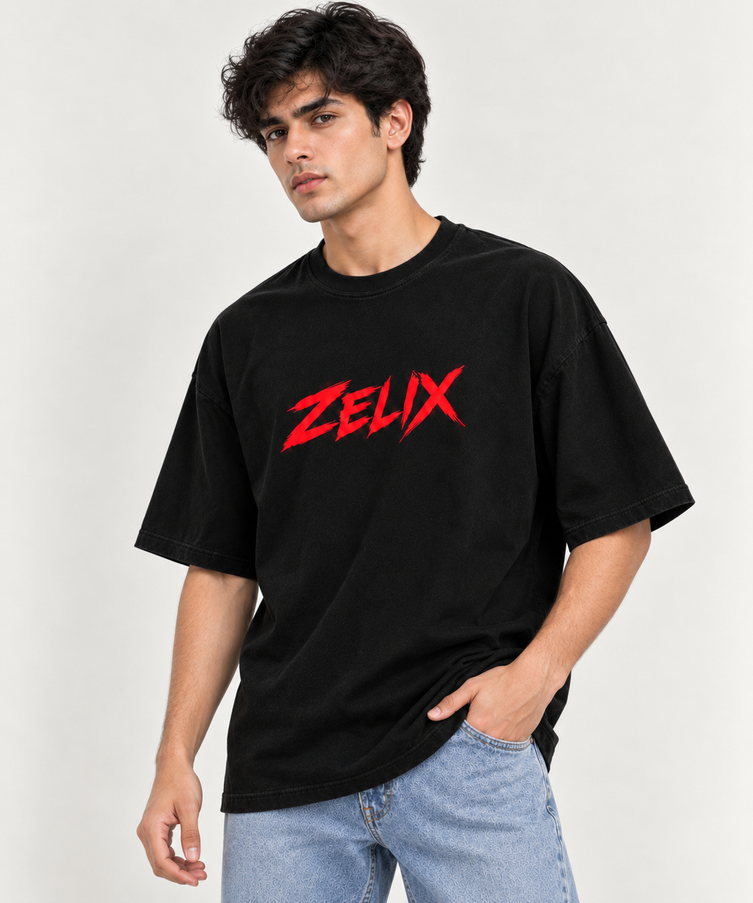 Tiger Rage Over-Sized T-Shirt Black