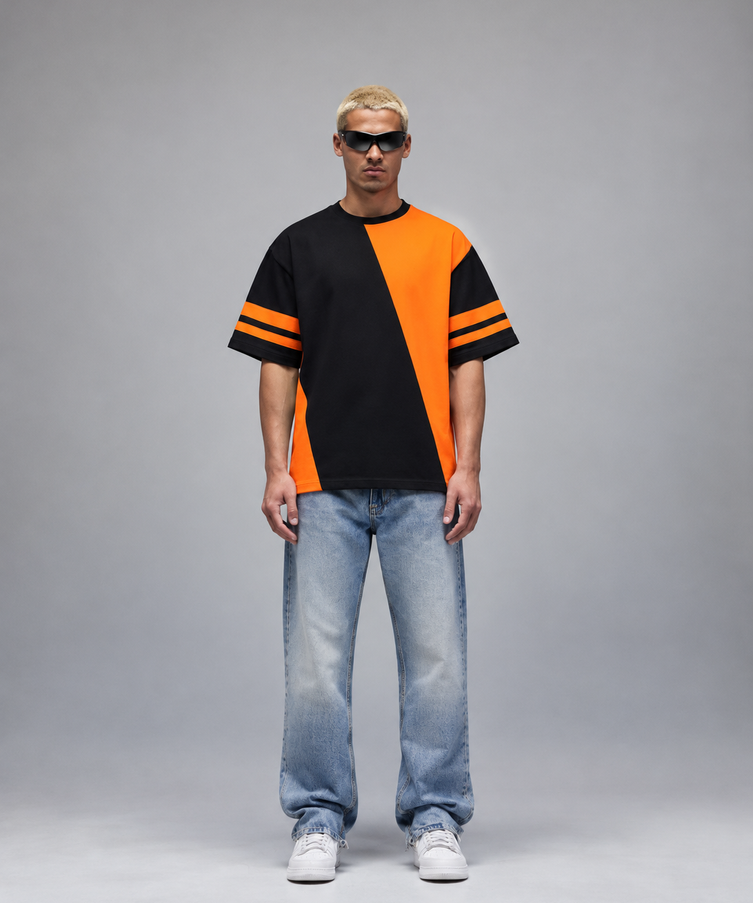 Prism Orange Over-Sized T-Shirt