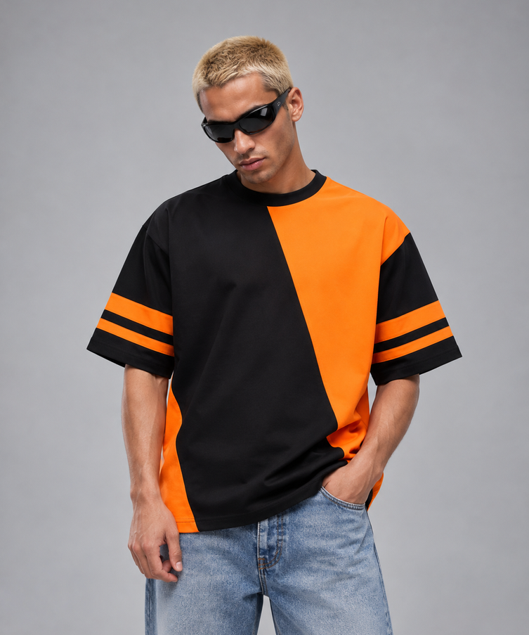 Prism Orange Over-Sized T-Shirt