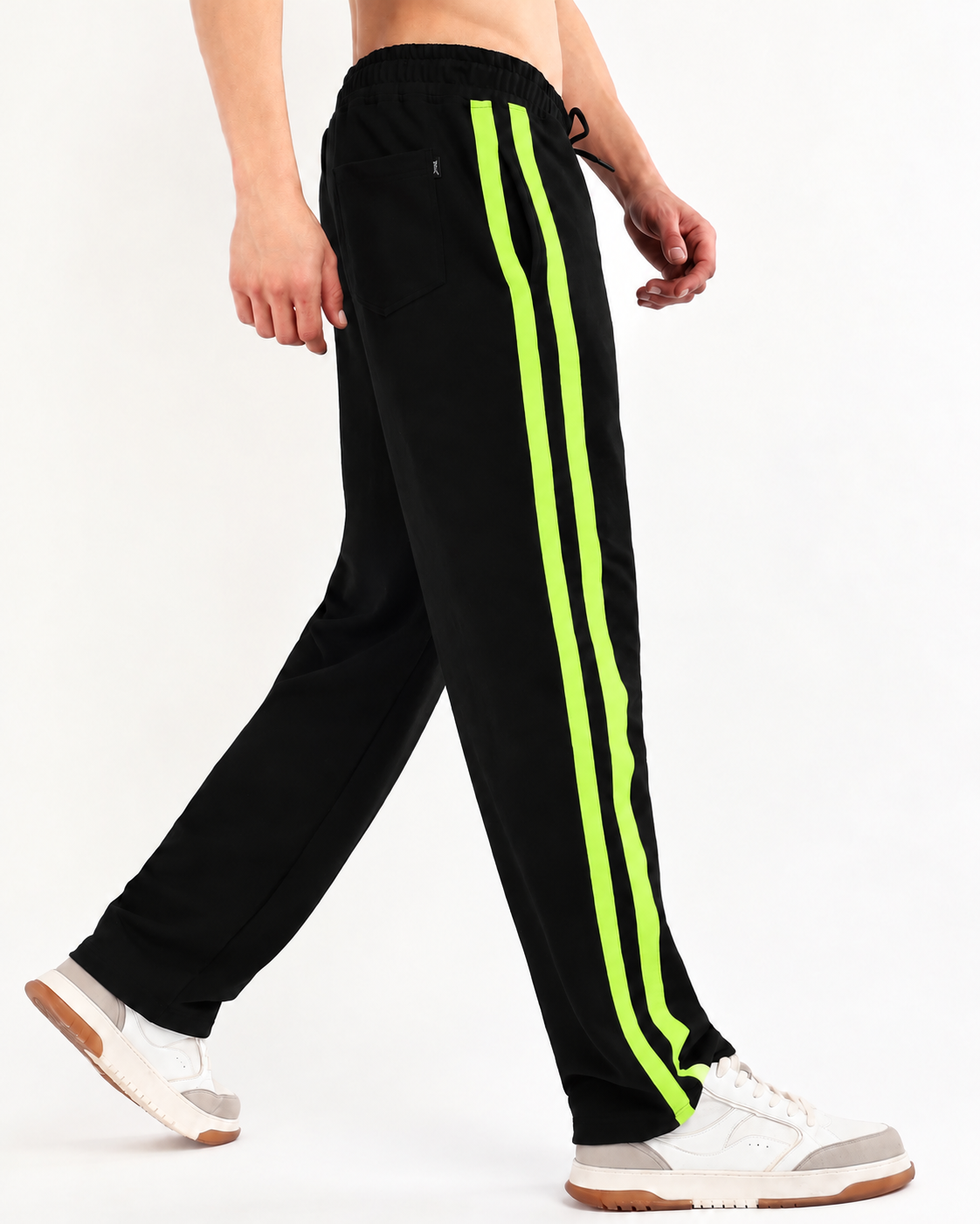 Titan Stripe Jogger Black Neon