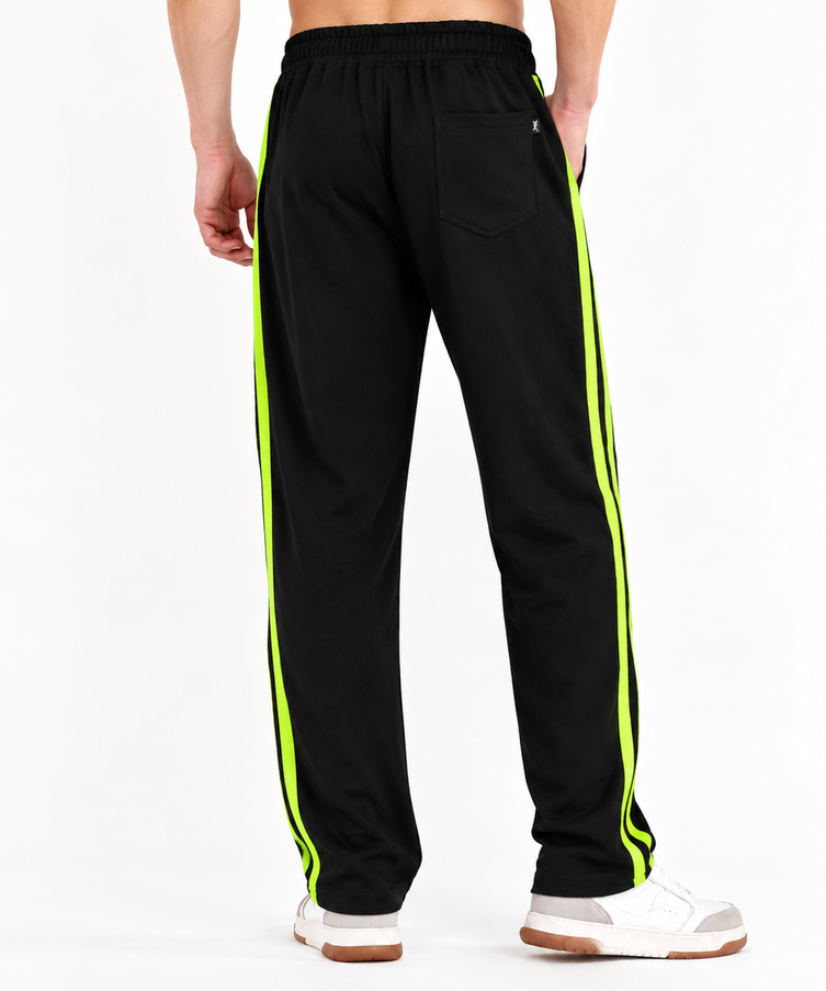 Titan Stripe Jogger Black Neon