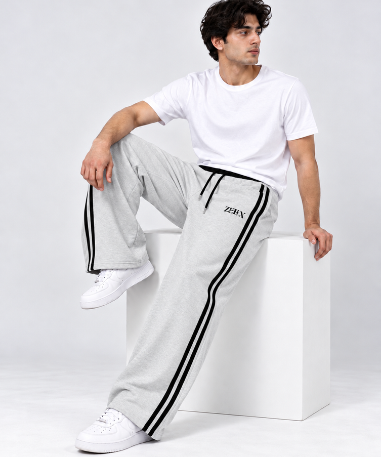 Twin Line Jogger Melange Grey